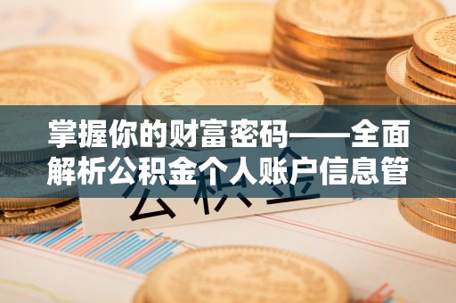 德保掌握你的财富密码——全面解析公积金个人账户信息管理与优化